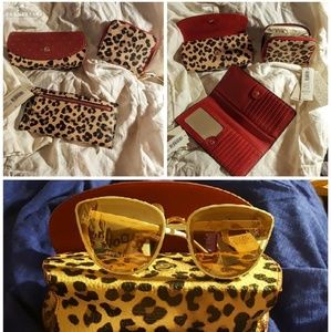 Mirror sunglass & case, Wallet & coin purse